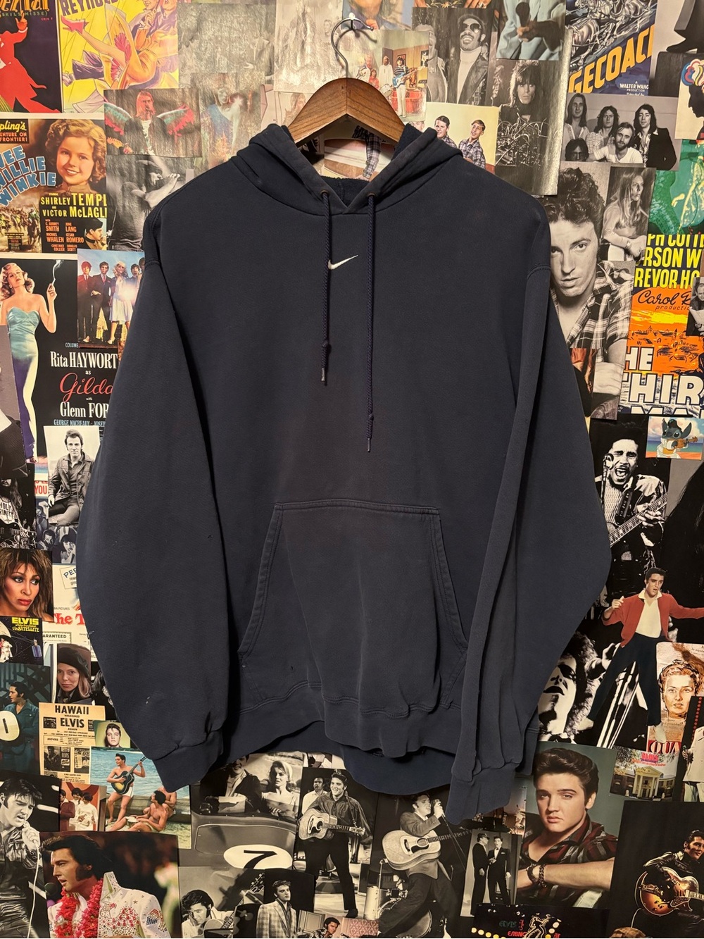 Nike Navy Pullover Hoodie with Small Swoosh
